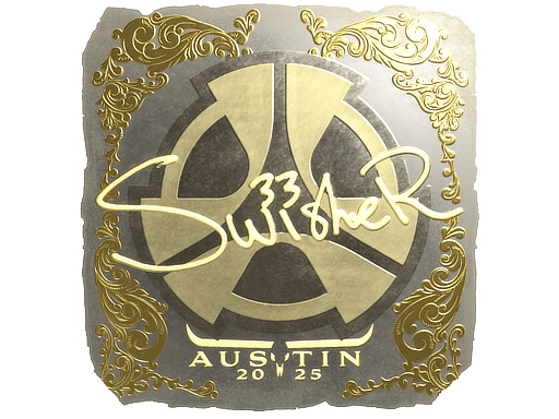 Sticker | Swisher (Gold) | Austin 2025