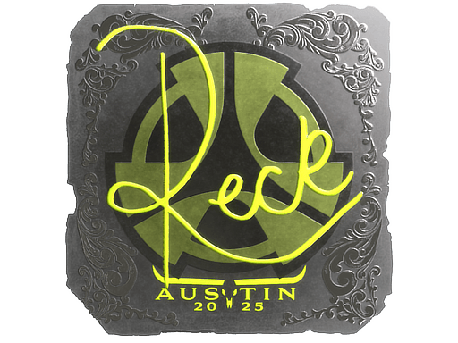 Sticker | reck (Foil) | Austin 2025