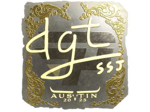 Sticker | dgt (Gold) | Austin 2025