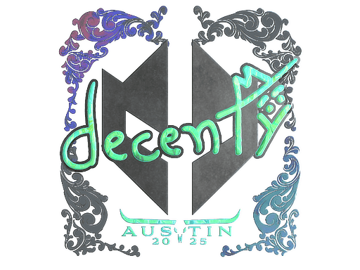 Naklejka | decenty (holograficzna) | Austin 2025