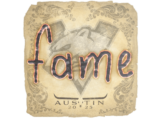 Sticker | fame | Austin 2025
