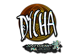 Sticker | dycha (Glitter) | Antwerp 2022