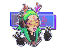Sticker | V For Victory (Holo)